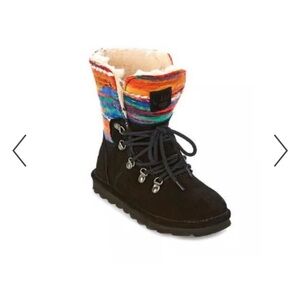 🐻BearPaw Black and Multicolor Winter Boots NEW NO BOX!!